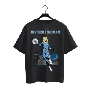 Playera Máscara De Látex Invisible Woman Hombre