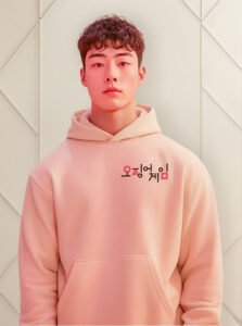 Hoodie Máscara De Látex Juego Del Calamar Squid Game Hombre