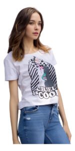 Playera Mascara De Latex Cruel Is Cool Mldy Mujer