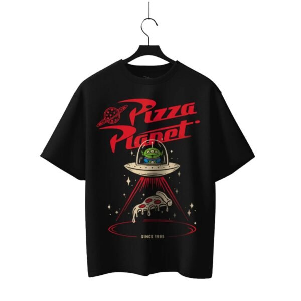 Playera Máscara De Látex Toy Story Pizza Planeta Hombre