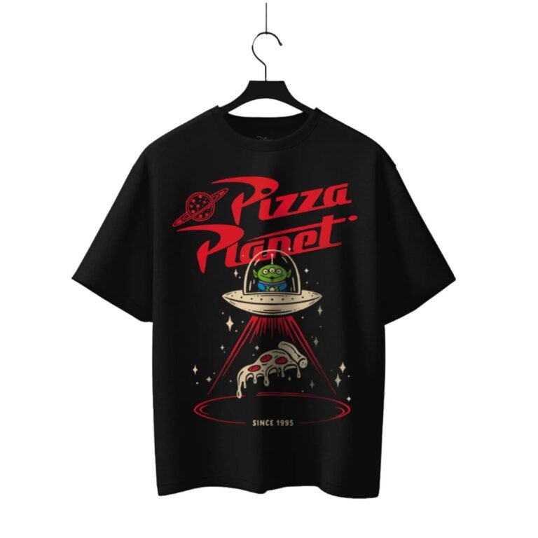 Playera Máscara De Látex Toy Story Pizza Planeta Hombre
