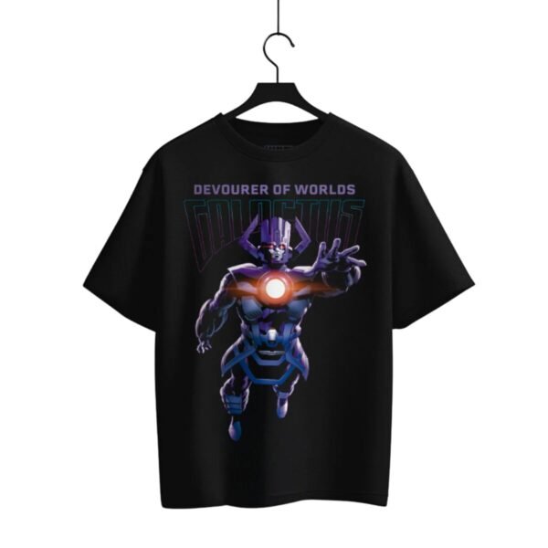 Playera Máscara De Látex Marvel Devourer Of Worlds Hombre