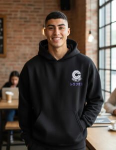 Hoodie Máscara De Látex Dragon Ball Trunks Hombre