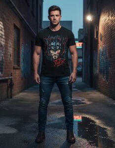 Playera Mascara De Látex Gladiador Odinson Hombre