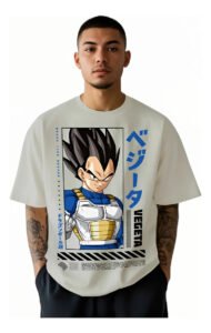 Playera Máscara De Látex Dragon Ball Vegeta Hombre