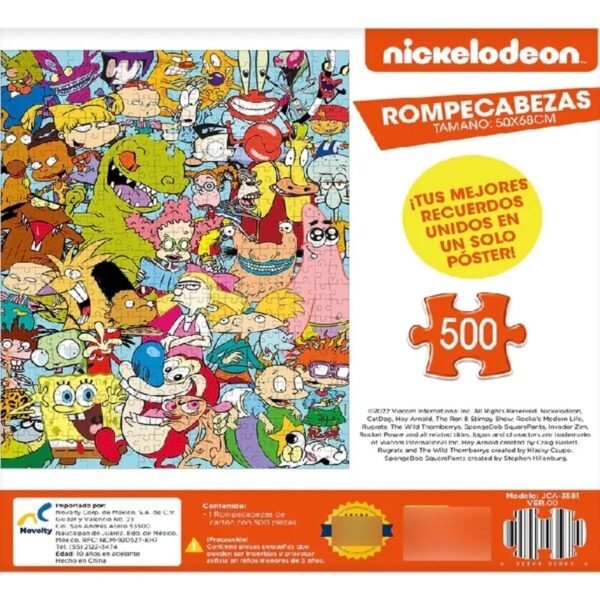 Rompecabezas Coleccionable Nickelodeon 500 Piezas