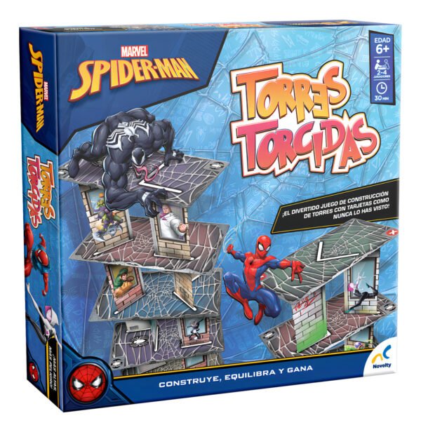 Juego De Mesa Infantil Torres Torcidas Spiderman