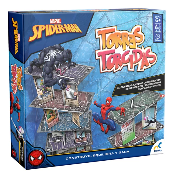Juego De Mesa Infantil Torres Torcidas Spiderman