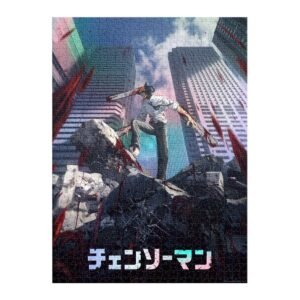 Rompecabezas Chainsaw Man Holográfico Coleccionable 1000 Piezas