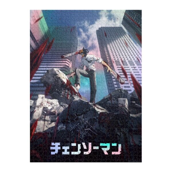 Rompecabezas Chainsaw Man Holográfico Coleccionable 1000 Piezas