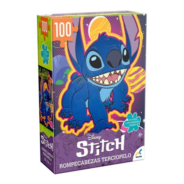 Rompecabezas Stitch Terciopelo 100 Piezas