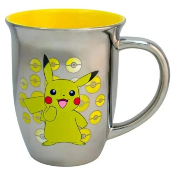 Taza Cerámica Iridiscente Bitono Pikachu 470 Ml