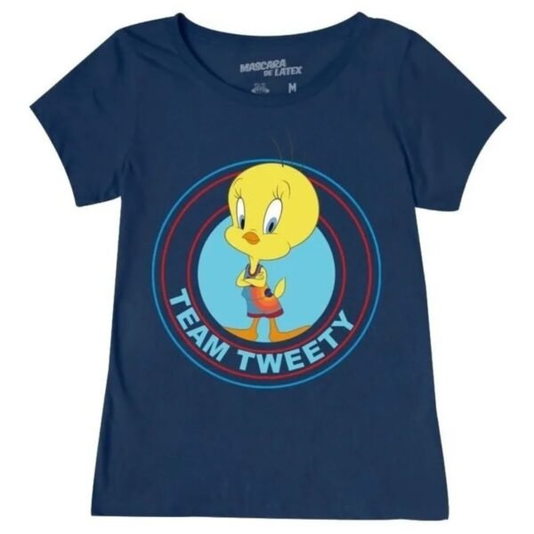 Playera Máscara De Látex Team Tweety Mujer