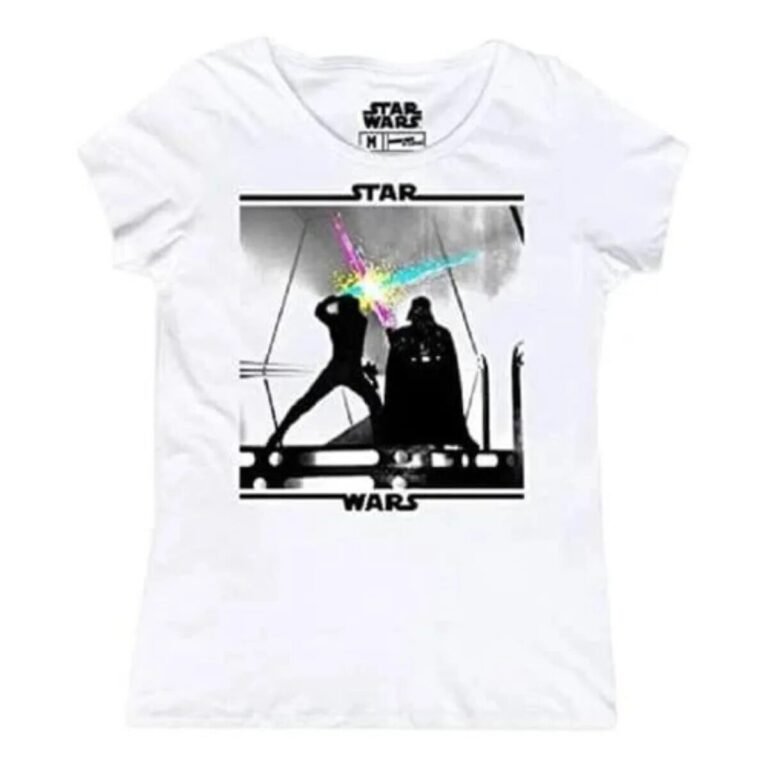 Playera Máscara De Látex Luke Vs. Vader Mujer