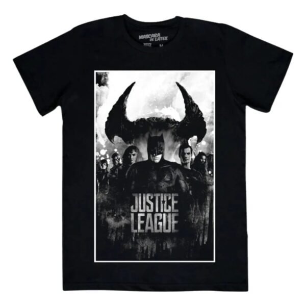 Playera Máscara De Látex Justice League Póster Hombre