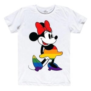 Playera Máscara De Látex Minnie Pride Hombre