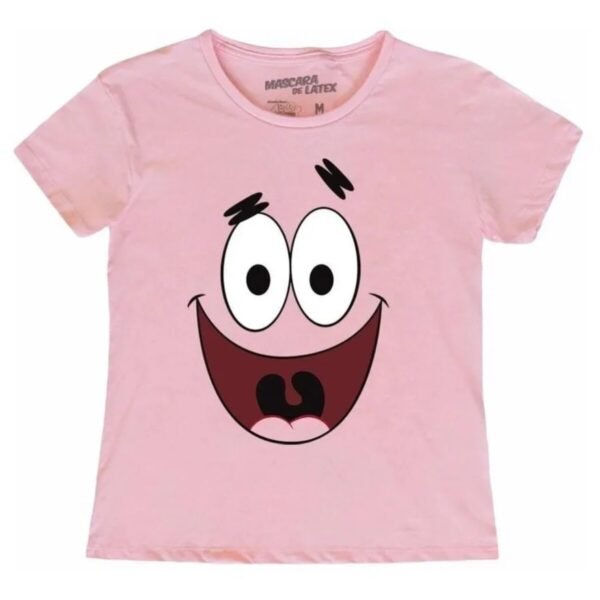Playera Máscara De Látex Smiley Pat Mujer