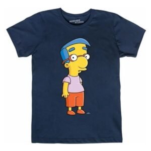 Playera Máscara De Látex Milhouse Van Houten Hombre