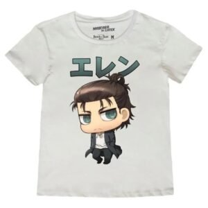 Playera Máscara de Látex Eren Chibi Mujer