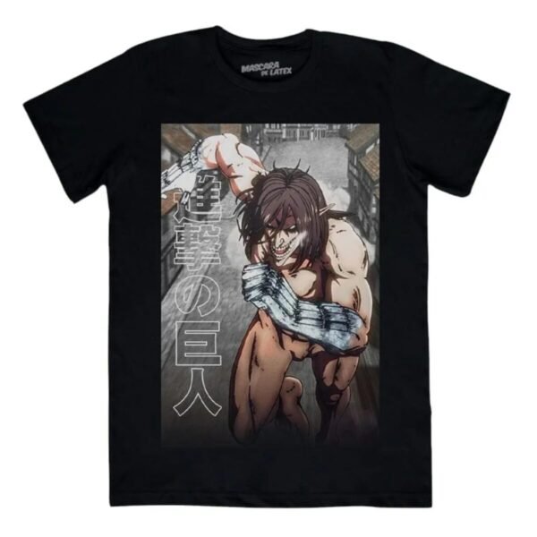 Playera Máscara De Látex Eren, El Titán Hombre