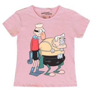 Playera Máscara De Látex Sirenoman Y Chico Percebe Mujer