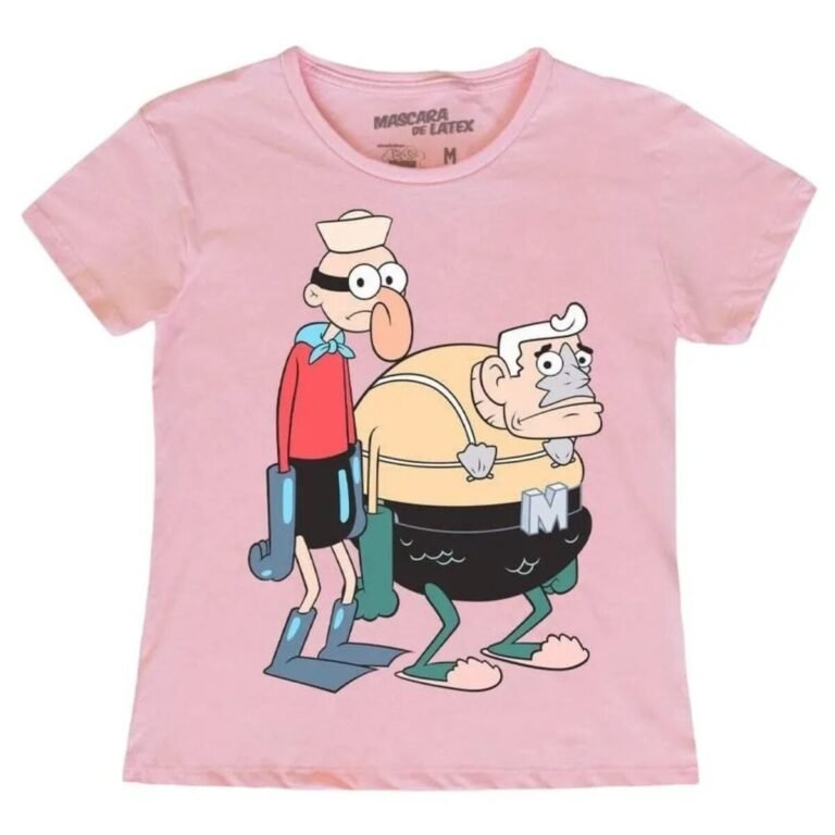 Playera Máscara De Látex Sirenoman Y Chico Percebe Mujer