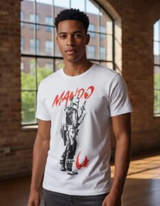 Playera Máscara De Látex Mando Was Here Hombre