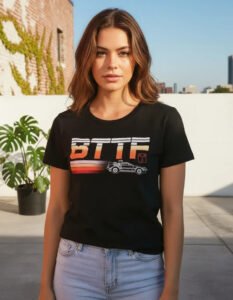 Playera Mascara De Latex Bttf Mujer