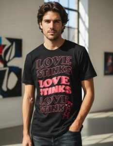 Playera Máscara De Látex Love Stinks Hombre