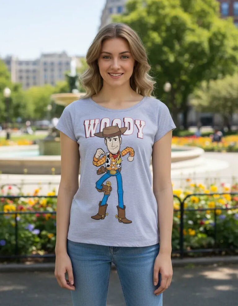 Playera Mascara De Latex Comisario Woody Mujer