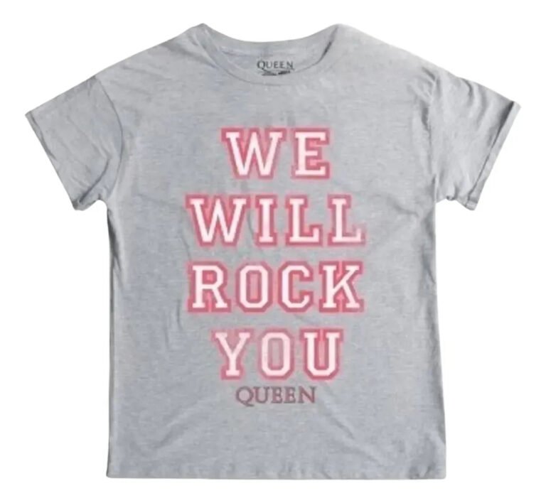 Playera Máscara De Látex We Will Rock You Mujer