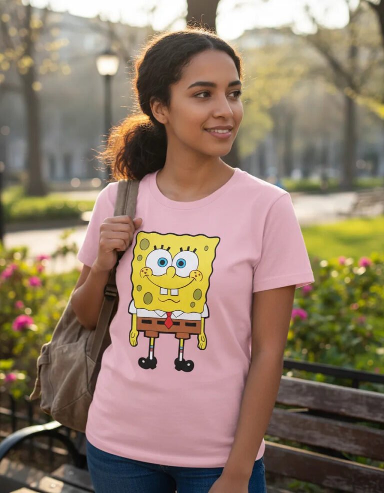 Playera Máscara De Látex Bob Esponja Mujer