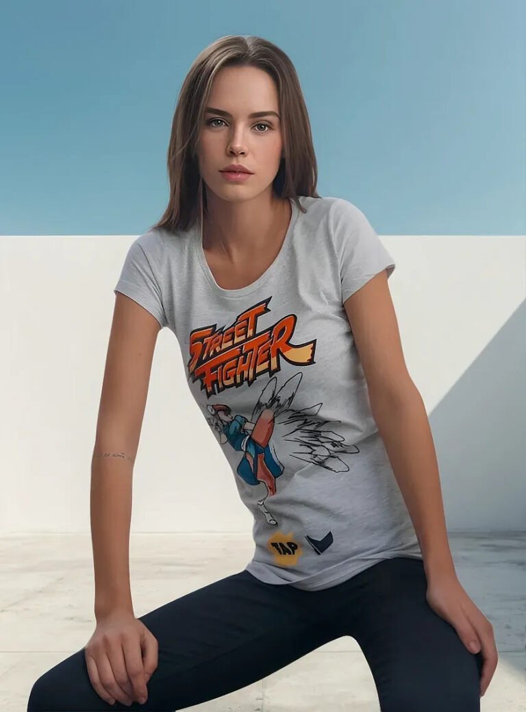 Playera Máscara De Látex Lightning Kick Mujer