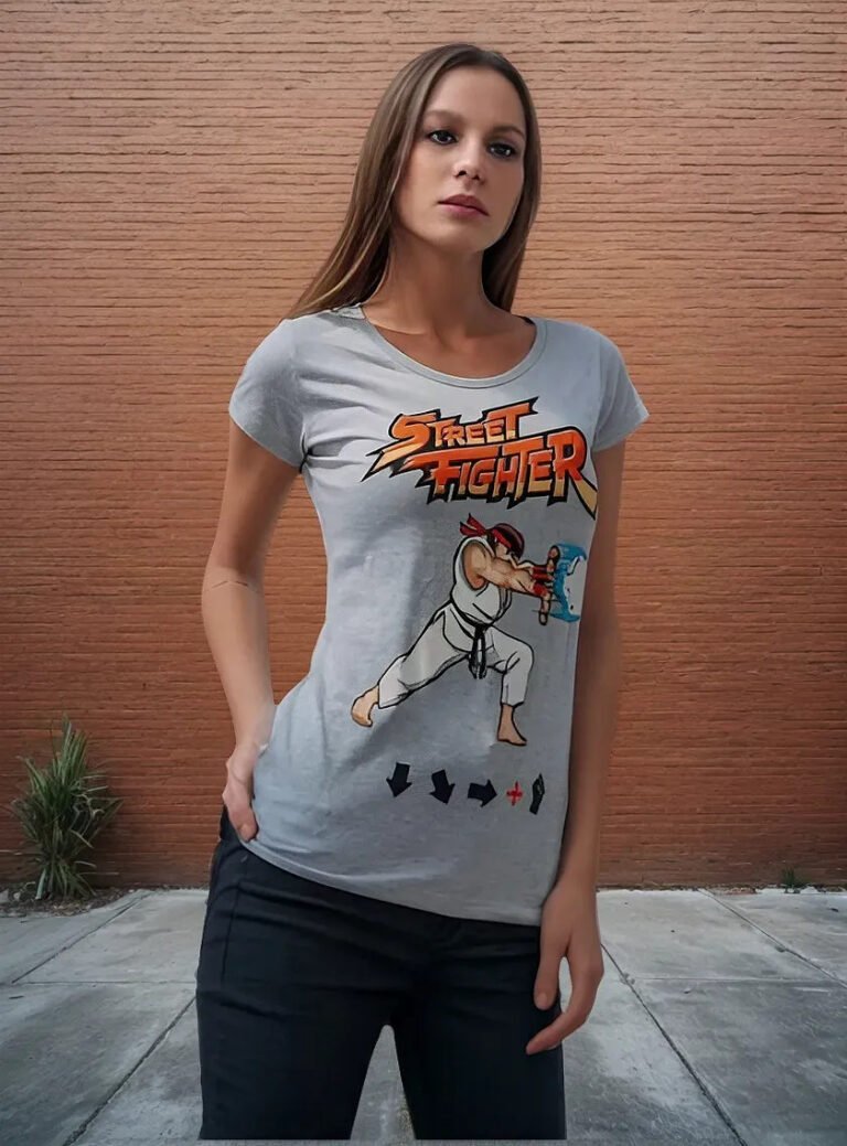 Playera Máscara De Látex Hadouken Mujer