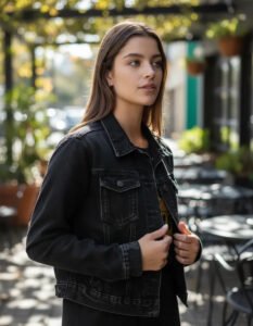 Jacket Máscara De Látex Dominion Denim Mujer