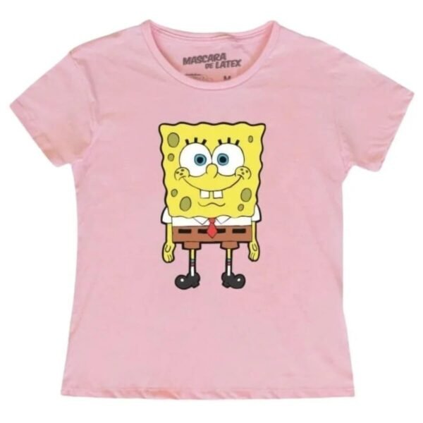 Playera Máscara De Látex Bob Esponja Mujer