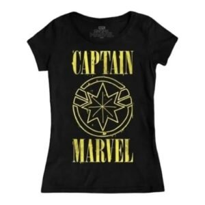 Playera Máscara De Látex Captain Marvel Mujer