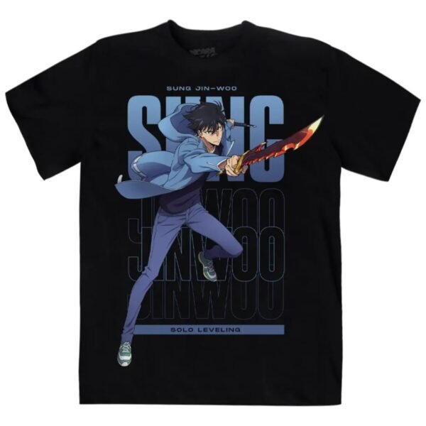 Playera Máscara De Látex Sung Jin Woo Solo Leveling Hombre