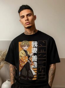 Playera Máscara De Látex Zenitsu Agatsuma Hombre