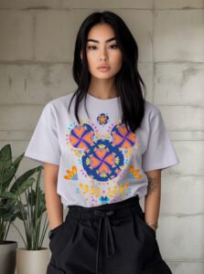 Playera Máscara De Látex Disney Mickey Petalos Mujer