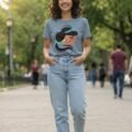 Playera Máscara De Latex Jazmín Painting Mujer