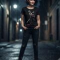 Playera Máscara De Látex Death Of The Family Mujer