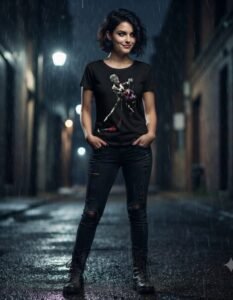 Playera Máscara De Látex Death Of The Family Mujer