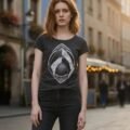 Playera Máscara De Látex Hero Of Atlantis Mujer