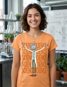 Playera Mascara De Latex Focus On Science Mujer