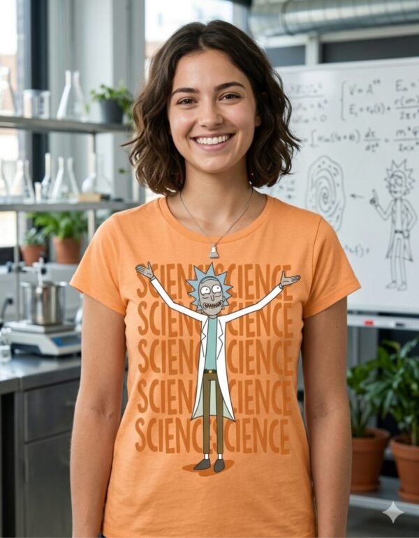 Playera Mascara De Latex Focus On Science Mujer
