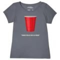 Playera Mascara De Látex Vaso Rojo Aniversario Mujer