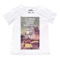 Playera Mascara De Látex Fierro Viejo Aniversario Mujer
