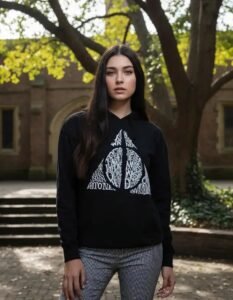 Hoodie Máscara De Látex Reliquias De La Muerte Mujer