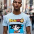 Playera Mascara De Látex Gokú Chibi Hombre